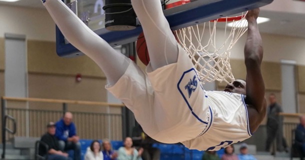 Dashawn Hall-Johnson tied the game at 56-56 with this second half dunk